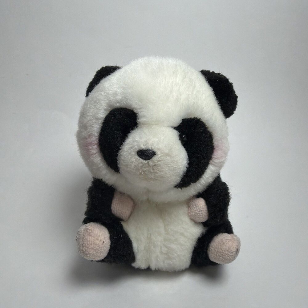 Aurora World Panda Plush Rolly Pet Precious Stuffed Bear Stuffed Animal Toy 5”